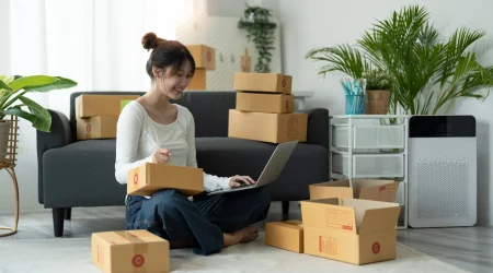 woman handling her business fixed assets